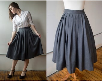 1960s pleated skirt | Etsy