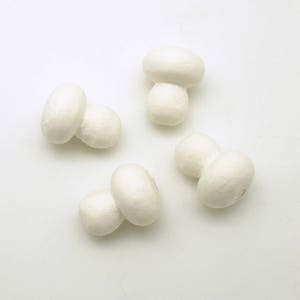 Spun Cotton Mushrooms Watte Germany Christmas