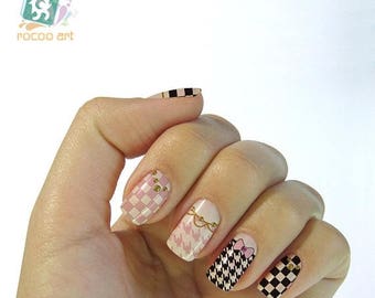 On Sale cute trendy nail stickers decals nail art water decals, Nail Water Decals Transfers Wraps