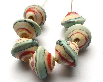 artisan lampwork beads, handmade - Go South - by Calisto MTO