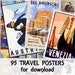95 Old Vintage Travel Posters - Printable Download