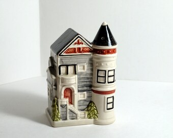 Vintage 1982 Otagiri Mercantile Company OMC Ceramic Victorian House Pepper Shaker