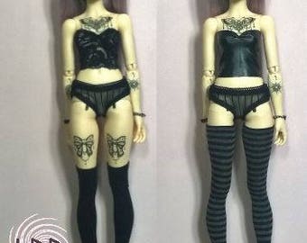 Stockings, Knee high or Thigh high, for MiniFee and similar 1/4 Slim MSD BJD