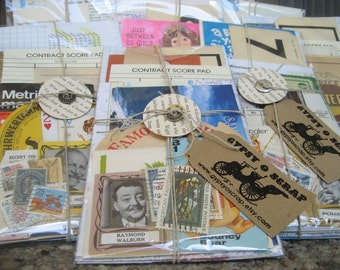 Grunge Pack (40)- Vintage paper ephemera lot