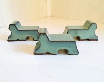 Pot Feet-Weathered Copper (Light Green Color)