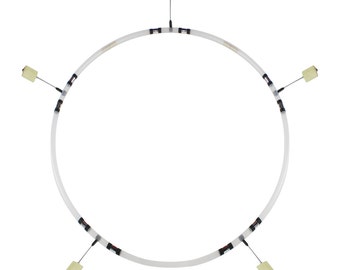 Fire Hoop, Light Weight 3/4" PolyPro , 28" - 36", Kevlar Wick, Removable Cable Spines - Trick Concepts