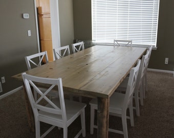 Farm Table - Farmhouse Style Rustic Dining Table