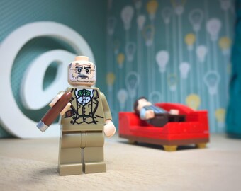 Freud Lego® Couch Psychology Science Gift Psychiatrist Therapy Sigmund Freud Custom Lego Minifigures College Student Gift Psychologist Gift