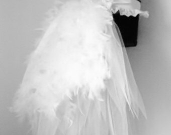 White Swan Burlesque Bridal Bustle Belt size US 2 4 6 8 10 UK 6 8 10 12 14