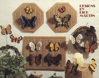Butterflies in Plastic Canvas by Dick Martin - TIB12457