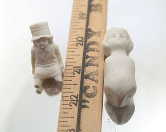 2 German Doll Parts Girls Antique German Doll Parts Figurines Mixed Media Art Assemblage Art Projects Lot AP8