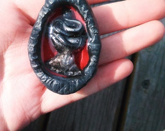 Medusa Necklace , Snake Hair Mythological Pendant