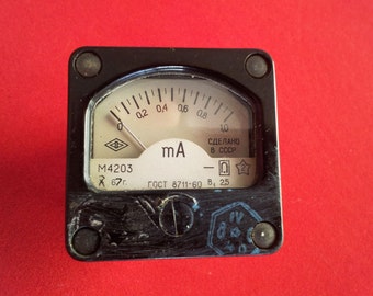 Vintage Soviet Milliampere 10mA DC
