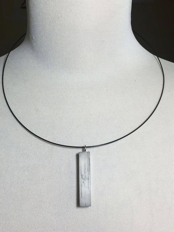 Choker Chain Necklace concrete jewelry gray made of concrete collier