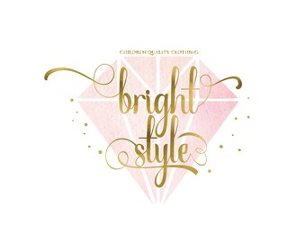 or de diamant géométrique logo or bijou de logo de diamant or logo logo or bijoux logo calligraphie or logo personnalisé business logo design blog