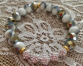 Boho Chic Crystal Beaded Bracelet