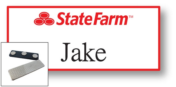 1 JAKE From State Farm Halloween Costume Name Badge Tag with a