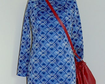 Mongolian Print Off shoulder Dress
