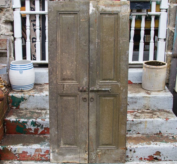 Antique Shutter Doors 67'' X 16'' Rustic Home - Antique Shutter Doors 67'' X 16'' Rustic Home