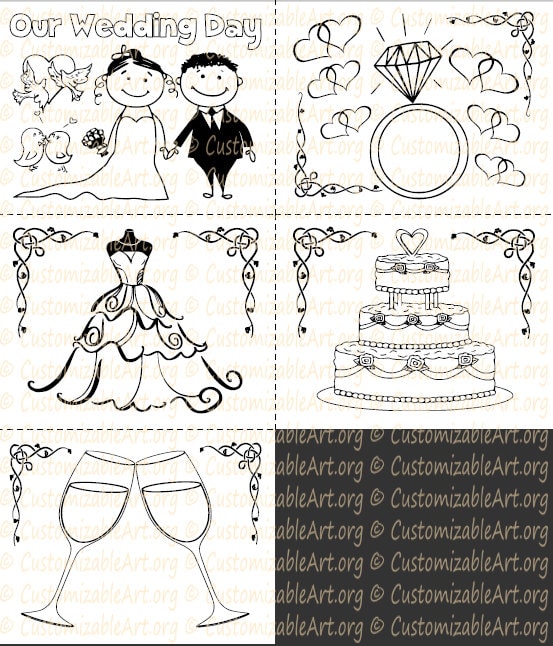 Wedding Coloring Book Kids Printable Activity