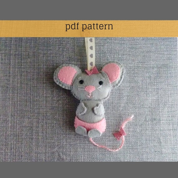 on tutorial the sewing mouse peaches Tutorial Sewing Pattern Pattern Felt Mouse PDF Felt Felt