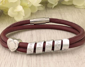 Personalized Graduation Bracelet - Graduation gift for her - Personalized Leather Bracelet for Women - Personalized bracelet for Graduation