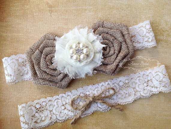 Rustic Garter Set 9