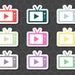 Television Stickers, TV Show Stickers, To Watch Stickers, TV Stickers, Movie Stickers, Inkwell Press, Erin Condren, Happy Planner // TVC001