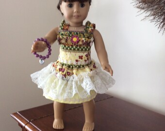 Halter Top with Full Skirt and Necklace