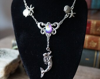 Necklace "Mermaid with shells"