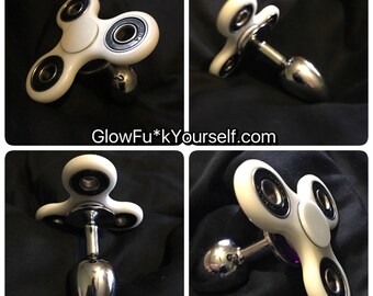 Fidget Spinner Butt Plug! Stainless steel anal focus toy, random color adhd bondage focus gay sexy times mature