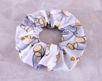 Elephant Love Hair Scrunchie 100% Cotton