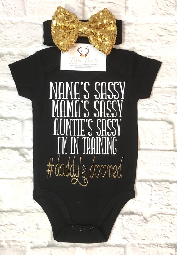 Baby Girl Clothes Sassy Bodysuits Sassy Like My MamaSassy