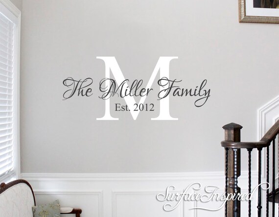 Wall Decals Quote Personalized Family Name Wall Decal Name