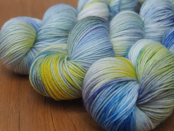Delphinium Perfect Sock Merino Nylon Fingering Weight Yarn