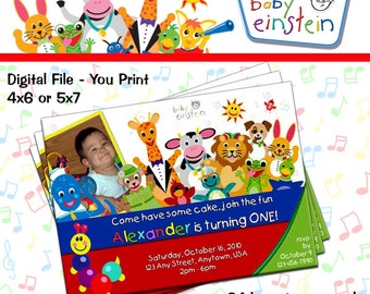 Baby Einstein Invitation - You Print