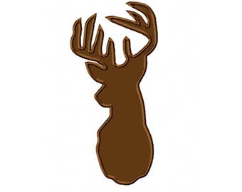 Deer Head 3...Instant Download...Applique Machine Embroidery DESIGN NO. 855