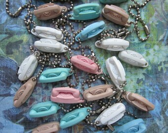 1 Vintage Bell Telephone Princess Phone Keychains