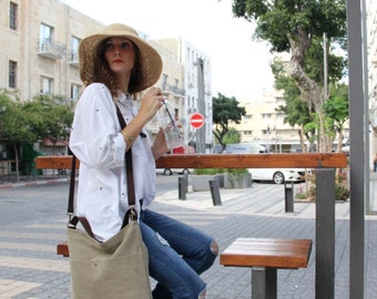 Canvas Crossbody Hobo bag, Slouchy hobo handbags, Hobo shoulder bags, hobo bag purse, Bohemian sling bags, Cotton sling crossbody bag