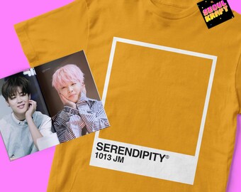 방탄소년단 BTS Jimin Serendipity Pantone Card Unisex Kpop Shirt | bts kpop | bts | bts shirt