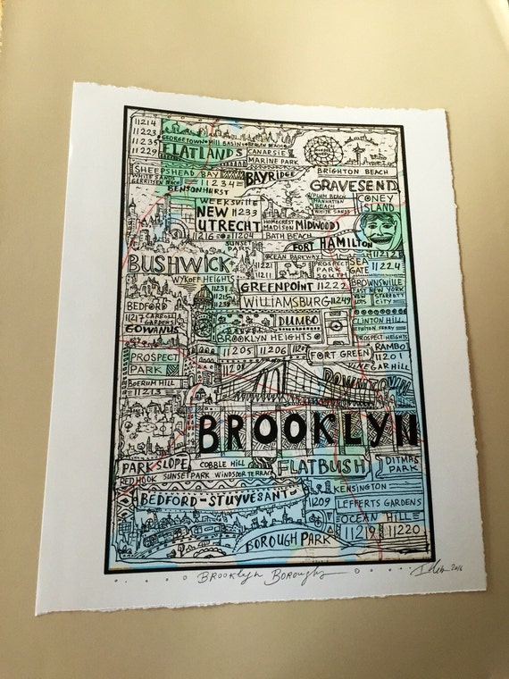 Brooklyn Boroughs Poster