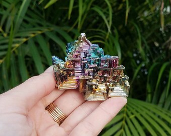 Rainbow Bismuth Crystal 2.60x2x1.35''