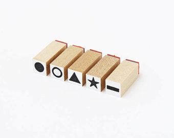 Set of 5 Shapes Mizuhsima Stamp