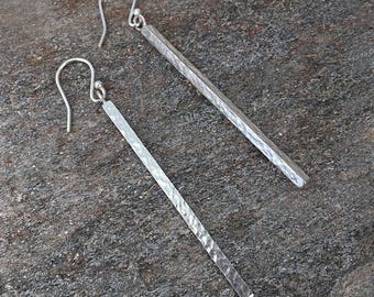 Rod Earrings: Ethical Sterling Silver