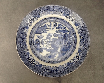 Antique Willow pattern plate from Adams of Staffordshire - late 1800s