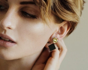 Night Totem Studs - Laser Cut Acrylic Earrings - Each To Own
