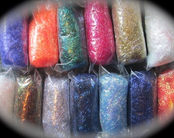 Angelina Fiber 15 Colors 2.84 Grams/.1 oz Each Collection Sampler SUPER FAST SHIPPING!