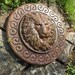 Lion Medallion Stone Mold Concrete Cement Mould garden path decorations