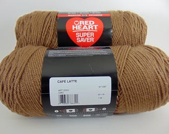 Cafe Latte - Red Heart Super Saver yarn 100 % acrylic worsted weight - 1800