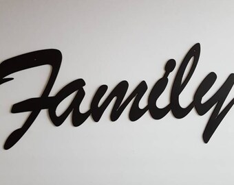 Family Sign. Family Decor. Rustic Metal. Home Decor. Wall Decor. Industiral Metal. Metal Decor. Metal Sign. Metal Family. Ready to Ship!